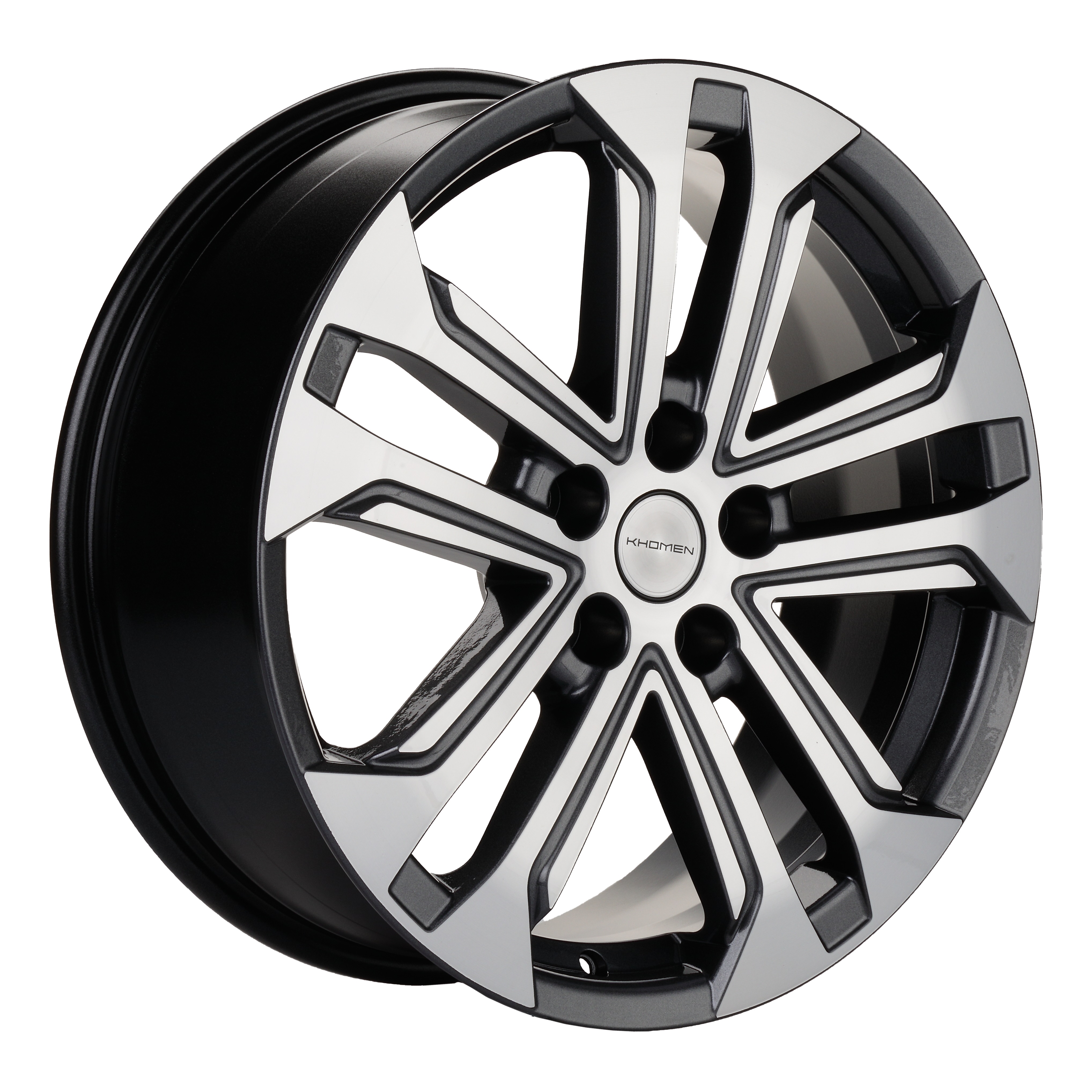 R18 5x114,3 7J ET50 D54,1 Khomen KHW1803 (Geely Coolray) Gray-FP